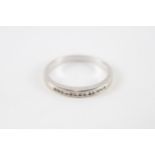 9ct gold diamond half eternity ring (1.9g) Size P