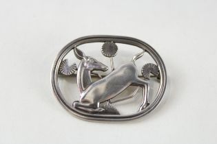 A silver brooch by Georg Jensen (15g)