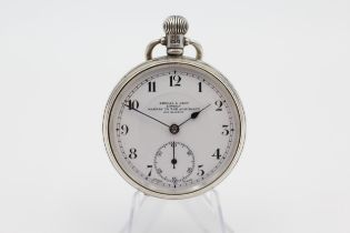 KENDAL & DENT Sterling Silver Gents Vintage Pocket Watch Hand-wind WORKING // KENDAL & DENT Sterling