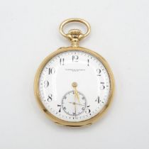 VACHERON and CONSTANTIN Swiss Pocket Watch hallmarked 14ct gold free running but not time tested