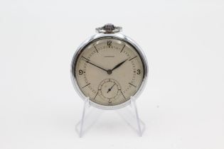 LONGINES Gents Vintage C.1930's Slimline Pocket Watch Hand-wind WORKING // LONGINES Gents Vintage