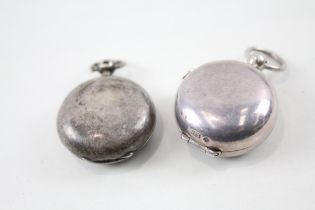 2 x Antique / Vintage .925 Sterling Silver Sovereign Cases Inc Victorian (41g) // In antique /