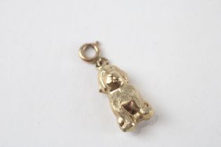 9ct gold dog pendant (1.1g)