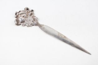 Antique / Vintage Art Nouveau .925 Silver Flowing Hair Lady Letter Opener 43g // Length - 19.2cm
