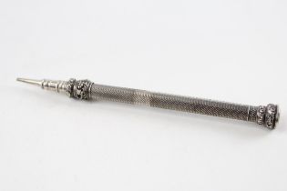 Antique Georgian S.MORDAN & Co. .925 Sterling Silver Propelling Pencil (18g) // w/ Citrine Wax
