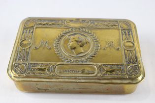 WW1 1914 Princess Mary Brass Christmas Tin // WW1 1914 Princess Mary Brass Christmas Tin In