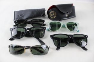 Collection of Designer RayBan Glasses x 5 // Items are in previously owned condition Signs of