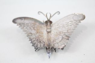 Antique / Vintage .950 SILVER Butterfly / Moth Hair Accessory / Figurine (6g) // Diameter - 6.5cm