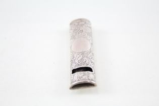 Antique Victorian 1885 Birmingham Sterling Silver Ladies Chatelaine Whistle 14g // Maker - David &