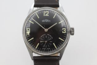 GRADUS Gents Divers Style C.1960's WRISTWATCH Hand-wind WORKING // GRADUS Gents Divers Style C.