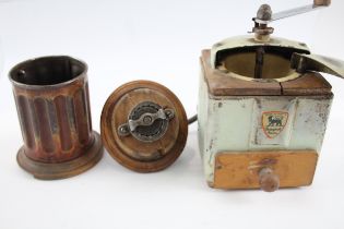 Coffee Grinders / Mills Inc Vintage / Antique Peugeot Freres x 2 // Coffee Grinders / Mills Inc