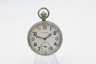 HELVETIA GS/TP Gents WWII Military Issued Pocket Watch Hand-wind WORKING // HELVETIA GS/TP Gents