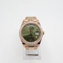 Rolex Oyster Perpetual Day-Date 228345RBR “Olive” Dial Rose Gold 2022. Brand new - never worn //