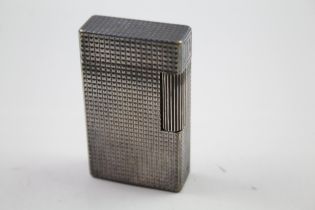 Vintage S.T DUPONT France Silver Plated Cigarette Lighter - 37G5BV (91g) // UNTESTED In vintage