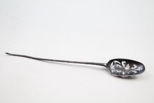 Antique Georgian .925 Sterling Silver Tea Drinker's Mote Spoon (6g) // Maker - Unidentifiable Length