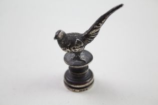 Antique Edwardian 1904 London Sterling Silver Miniature Pheasant Ornament (30g) // Maker -