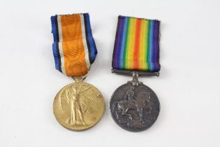 WW1 Medal Pair & Original Ribbons Named 265851 Pte M. Knox // WW1 Medal Pair & Original Ribbons