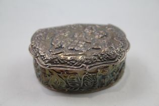 Vintage Hallmarked 2002 London Sterling Silver Cherub Pill / Trinket Box (35g) // Maker - Ari D