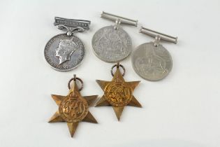 WW2 Army Long Service Medal Group inc. Italy Star, Long Service // WW2 Army Long Service Medal Group