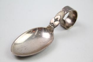 Vintage GEORG JENSEN Stamped .925 Sterling Silver Denmark Feeding Spoon (27g) //Length - 8.6cm In