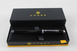 CROSS Townsend Black Lacquer Fountain Pen w/ 18ct Gold Nib WRITING Boxed //Dip Tested & WRITING In