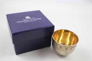 HAMILTON & INCHES Hallmarked 2018 Edinburgh Sterling Silver Cup Boxed 89g //Height - 6cm In