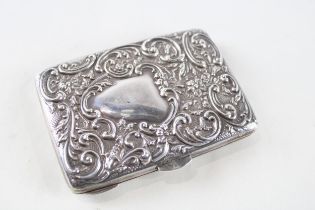 Edwardian 1906 Birmingham Sterling Silver Calling / Business Card Case (86g) //Maker - Charles S