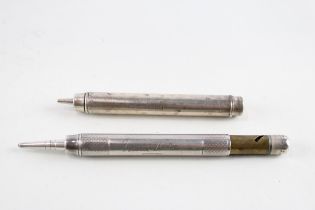 2 x Antique / Vintage S.MORDAN & CO. .925 Sterling Silver Propelling Pencils 62g //UNTESTED In