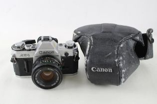 Canon AE-1 SLR FILM CAMERA w/ Canon FD 50mm F/1.8 Lens & Case WORKING //Canon AE-1 SLR Film Camera