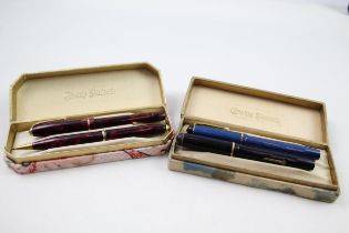 3 x Vintage CONWAY STEWART Dinkie Fountain Pens & Pencil Inc 540, 550, Boxed Etc //Dip Tested &