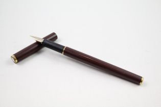 Vintage MONTBLANC Brown Slimline Fountain Pen w/ Gold Plate Nib WRITING //Dip Tested & WRITING In