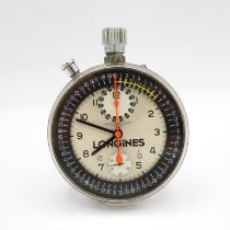 Rare and unusual Longines Stopwatch vintage open face 1.10th split seconds chronograph handwind (pin