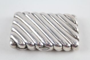 Antique Victorian 1896 London STERLING SILVER Cigarette Case (70g) // Maker - Unidentifiable