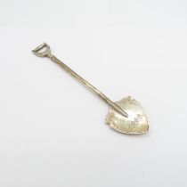 Silver Hallmarked miniature shovel 37g15.5cm long //