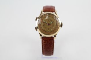 EXPERT Gents C.1960's Gold Tone Chronograph WRISTWATCH Hand-wind WORKING // EXPERT Gents C.1960's