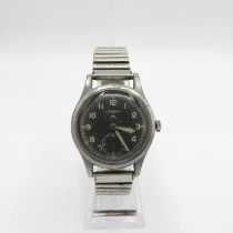 Lemania Dirty Dozen wristwatch - watch running - has had new winder fitted - other than that all