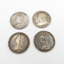 4x pre-1920 silver coins 111g