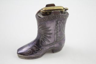 Novelty Cowboy Boot Table / Desk Lighter Circa 1940's Made In Occupied Japan // Novelty Cowboy