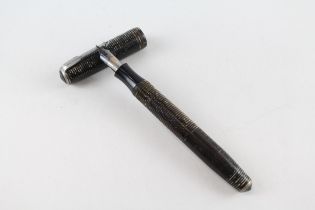 Vintage PARKER Vaccumatic Grey Fountain Pen w/ Steel Nib WRITING // Dip Tested & WRITING In