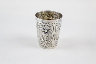 HM silver shot cup 5cm tall x 4cm wide 34g //