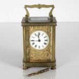 A midsized carriage clock. Fully running. 110mm x 80mm //