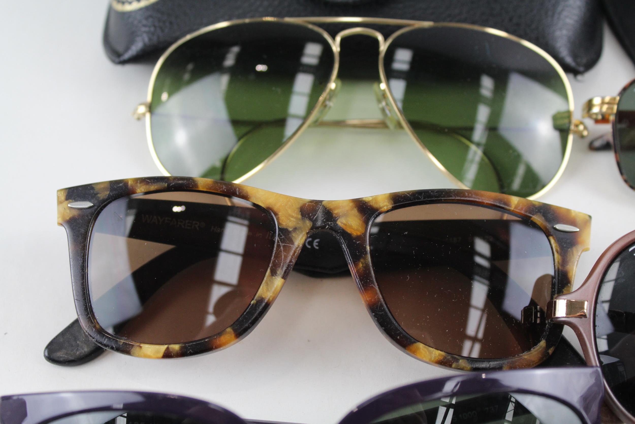 6 x Designer RayBan Sunglasses W/ Cases // Items are in previously owned condition Signs of age & - Image 3 of 7