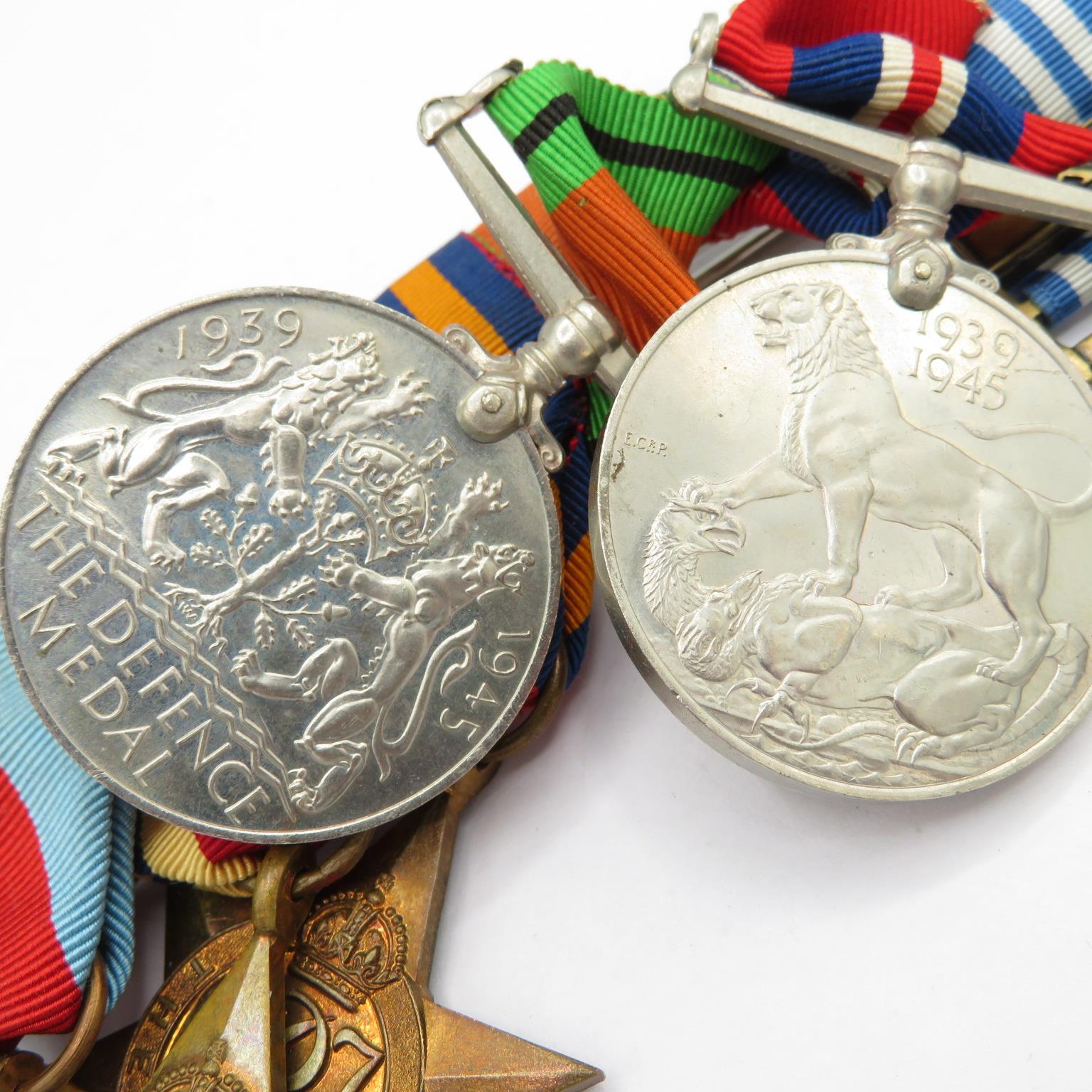 Selection of 7 medals all on one bar including Korea medal. - Image 5 of 7