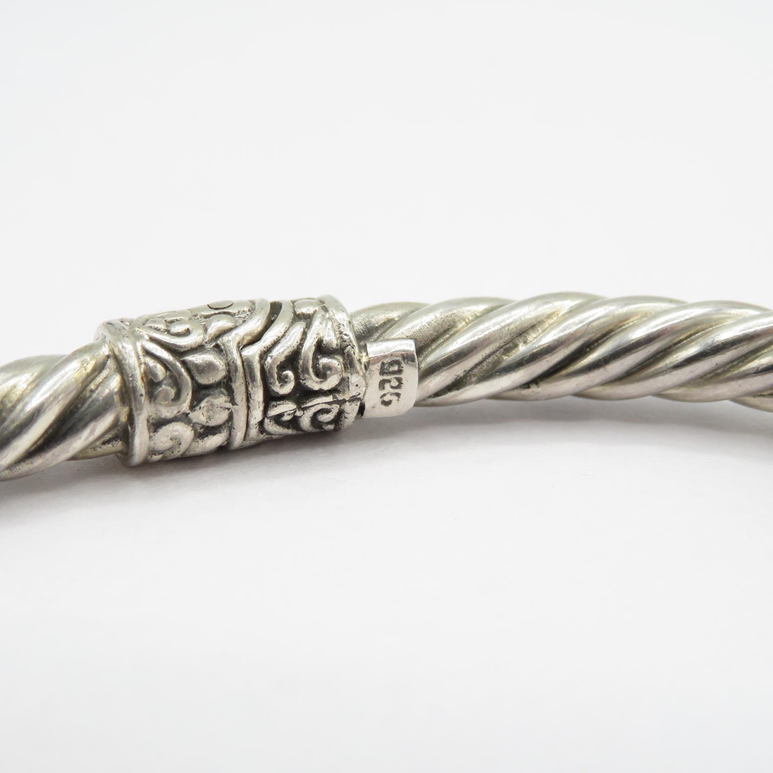A dragon head 925 silver bracelet 28g - Bild 5 aus 5