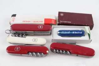 5 x Vintage Swiss Army & Swiss Army Style KNIVES // 5 x Vintage Swiss Army & Swiss Army Style KNIVES