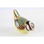 2002 Royal Crown Derby Blue Tit Bird Figurine / Paperweight MMV // Diameter - 10.2cm In previously