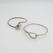 2 x hallmarked silver 925 bracelets 21.2g