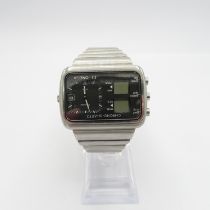 Omega Chrono quartz Montreal Olympics 1976 gents vintage ana-digital quartz watch requires attention