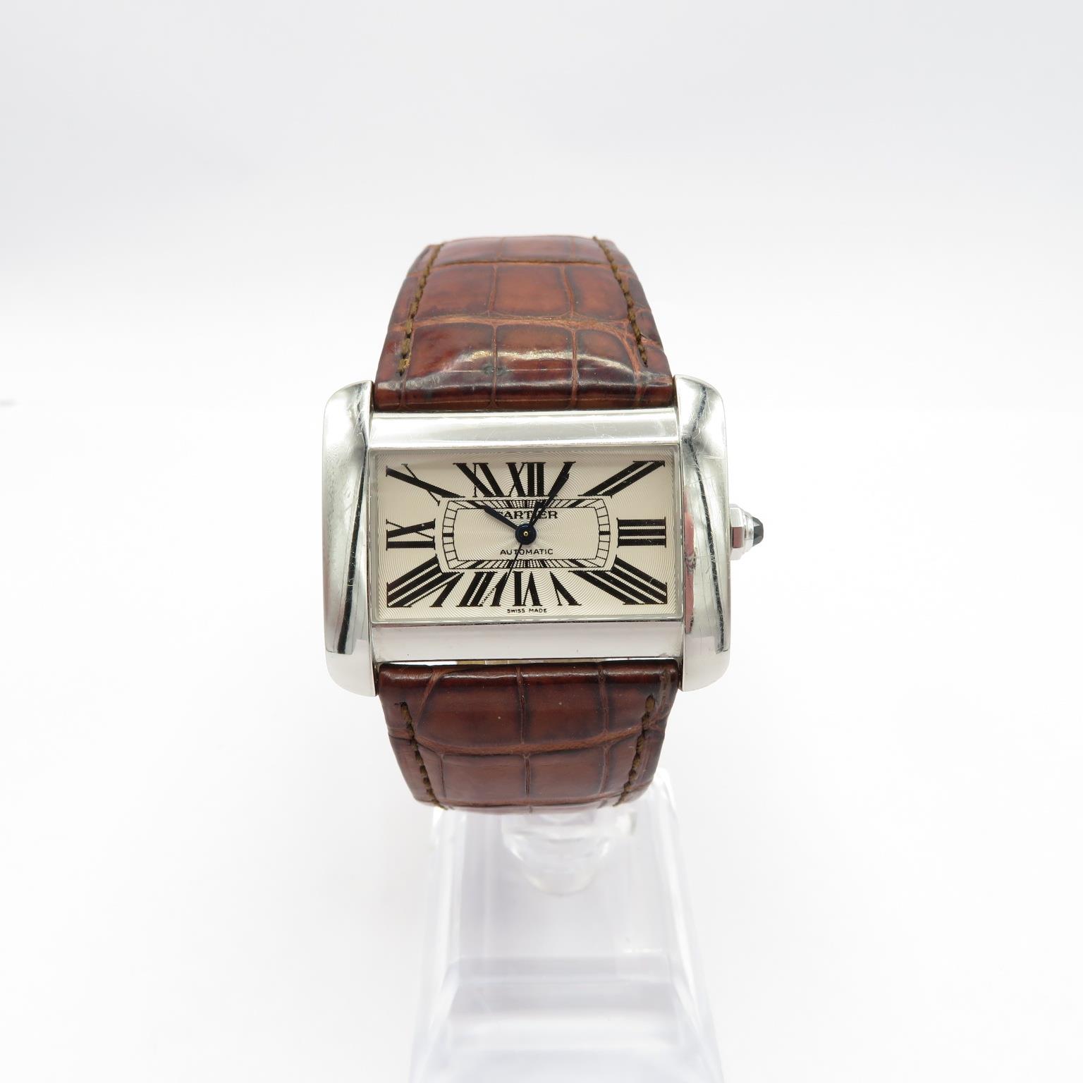 Cartier Tank Divan Men's mechanical wristwatch automatic working Cartier signed ETA 2000 - 1