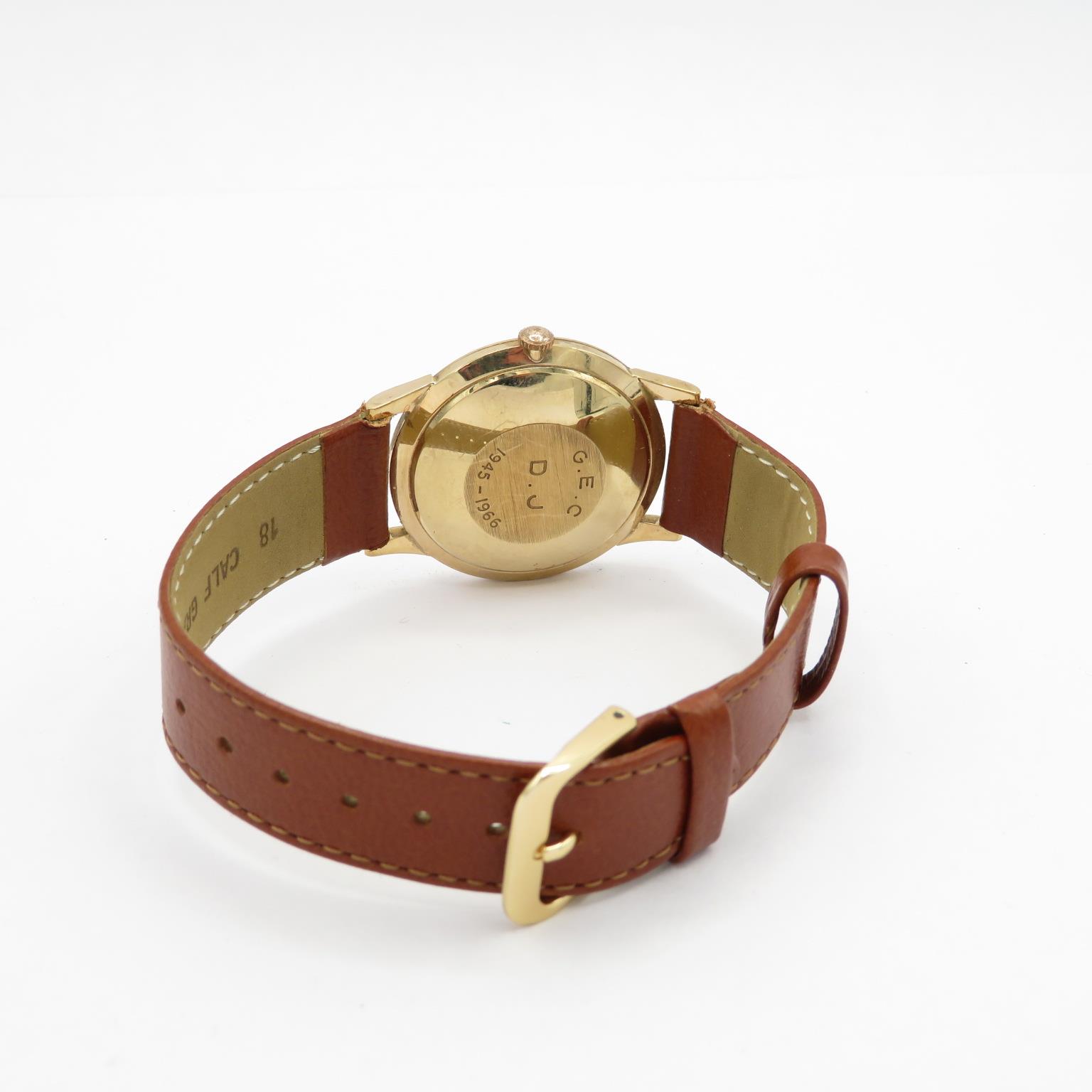 Garrarde 9 ct gold cased gents vintage wristwatch automatic working ETA 2472 21 jewel automatic - Image 7 of 10
